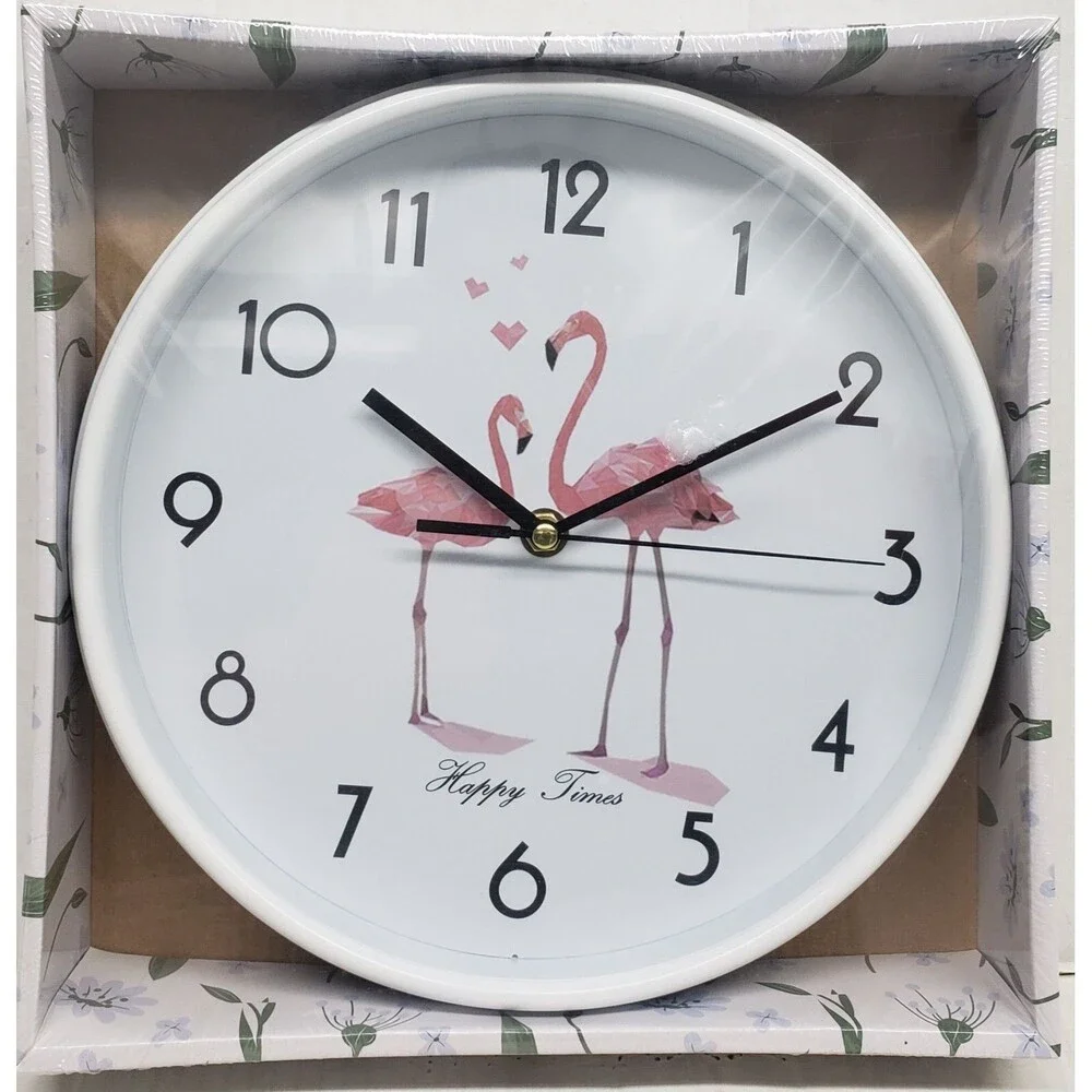 Round Plastic Wall Clock, (app.10